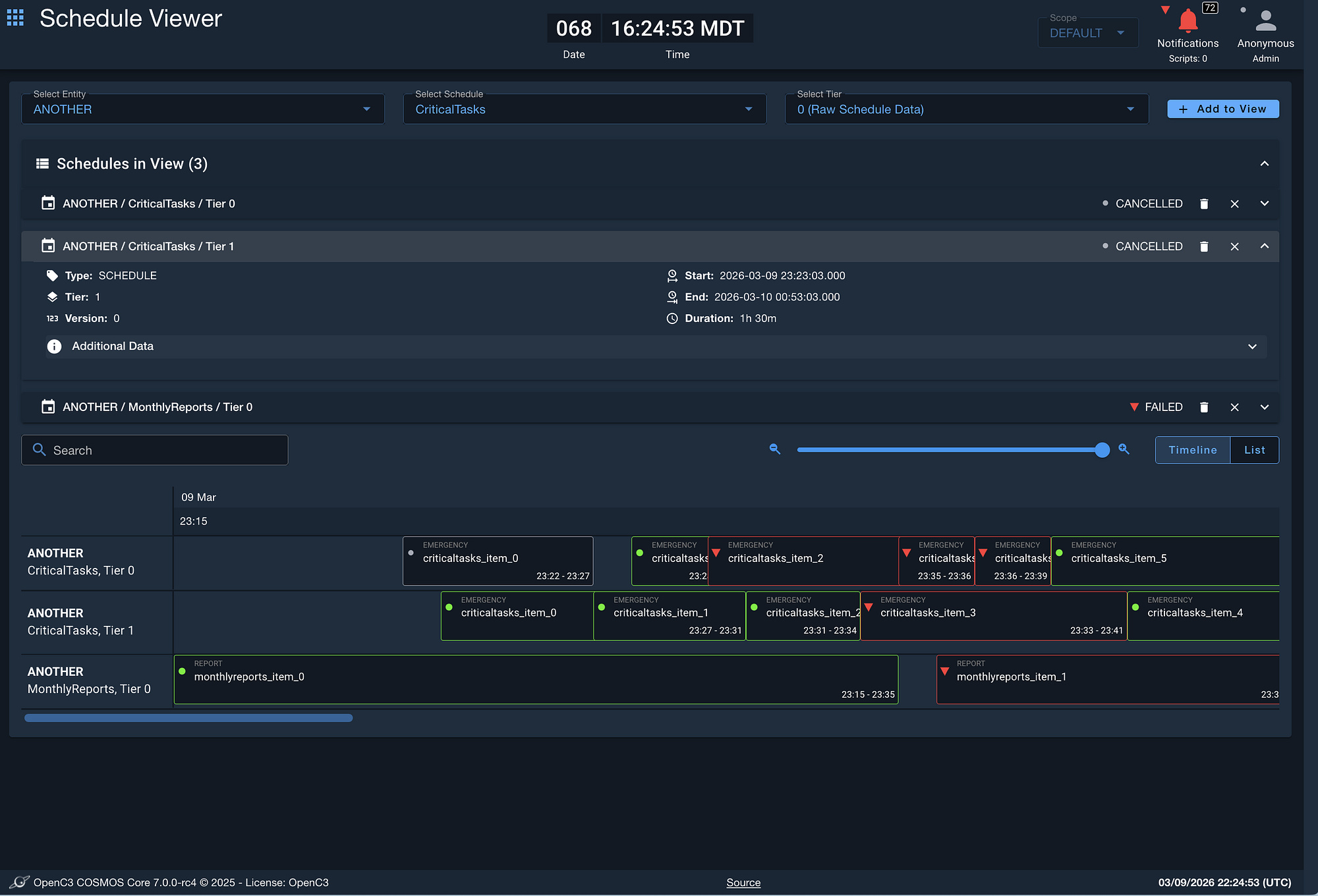 Schedule Viewer
